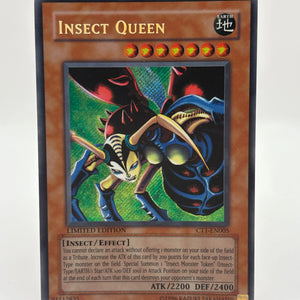 Yugioh Insect Queen CT1-EN005 Secret Rare Limited Edition LP FRENLY BRICKS - Open 7 Days