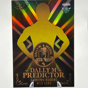 Select 2026 NRL League Heroes Dally M Predictor Gold /270 Raiders Wild Card (1) FRENLY BRICKS - Open 7 Days