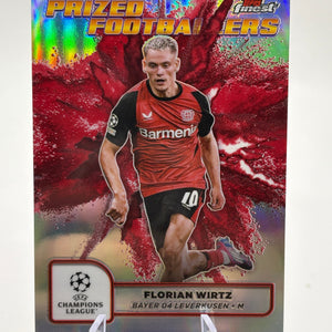 2024-25 Topps Finest UEFA Prized Footballers Fusion FLORIAN WIRTZ RED / RED FRENLY BRICKS - Open 7 Days