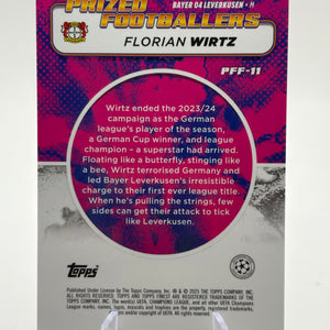 2024-25 Topps Finest UEFA Prized Footballers Fusion FLORIAN WIRTZ RED / RED FRENLY BRICKS - Open 7 Days