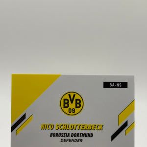 2025-26 Chrome Bundesliga Base Gold Refractor /50 Nico Schlotterbeck Auto FRENLY BRICKS - Open 7 Days