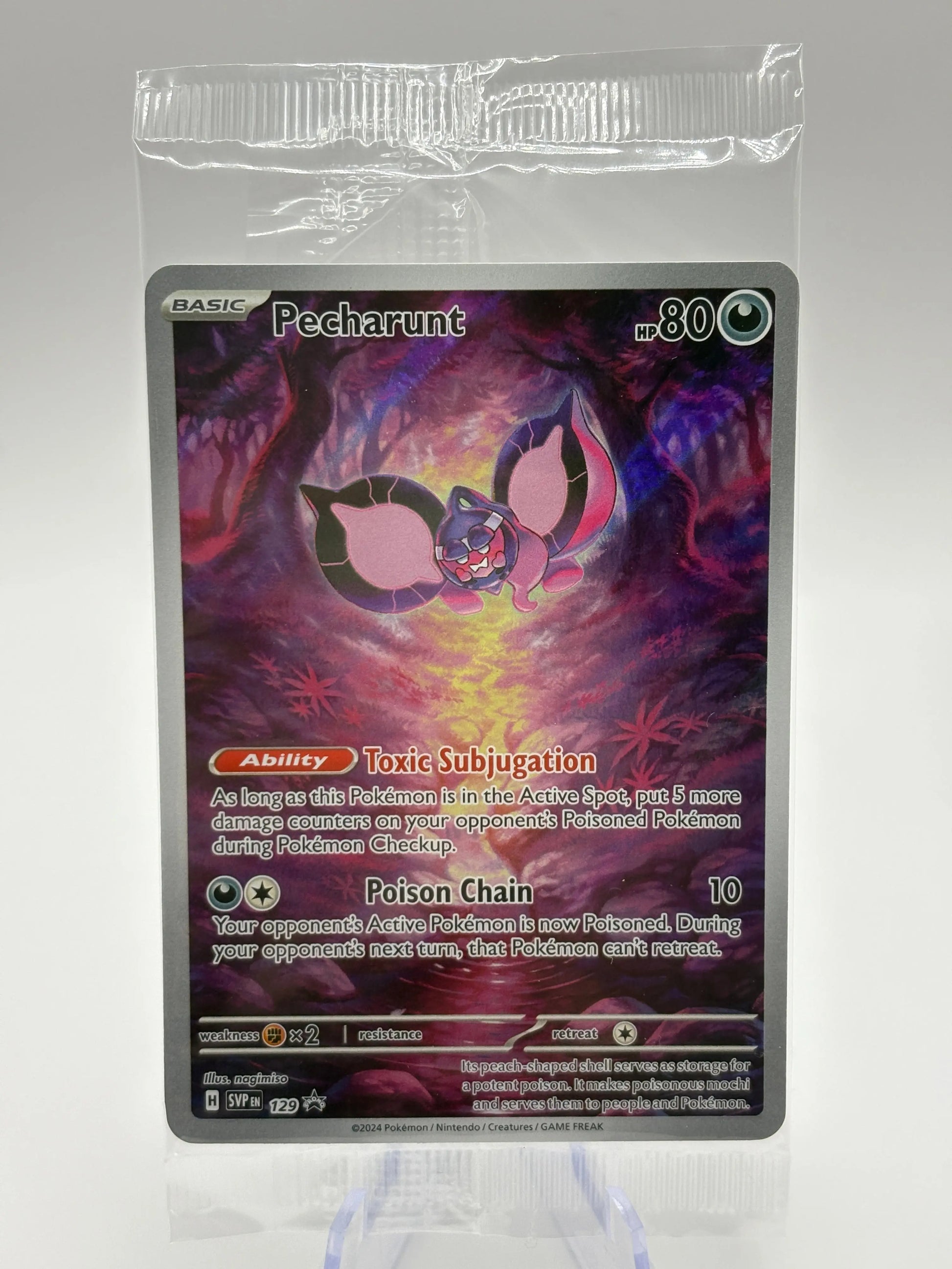 Pokemon TCG SVP Promos - Pecharunt SVP 129 Black Star Promo Illustration Sealed FRENLY BRICKS - Open 7 Days