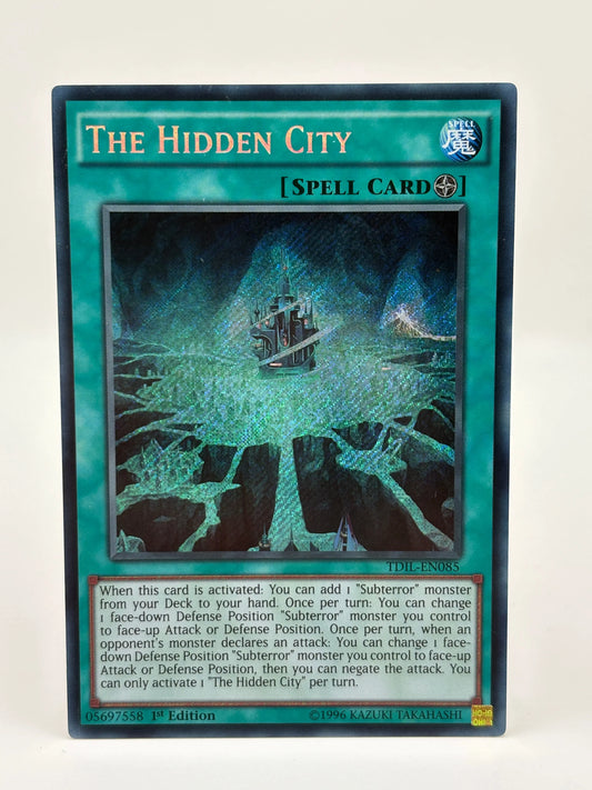 The Hidden City Secret Rate 1st Edition TDIL-EN085 Yu-Gi-Oh LP FRENLY BRICKS - Open 7 Days