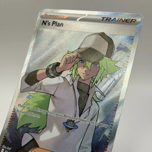 Pokemon TCG Black Bolt - N’s Plan 163/086 Ultra Rare Full Art Trainer NM FRENLY BRICKS - Open 7 Days