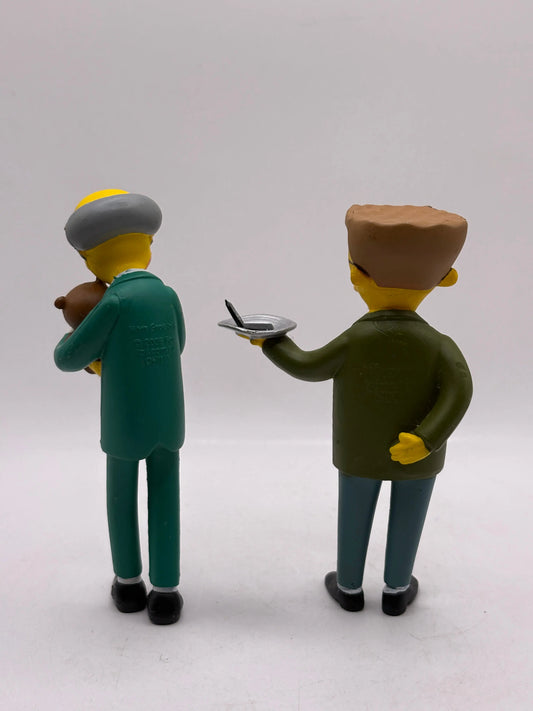 Mr Burns & Smithers - The Simpsons Greetings From Springfield Figures Rare 2007 FRENLY BRICKS - Open 7 Days