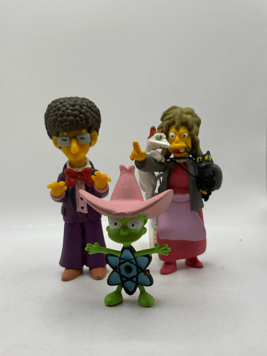 The Simpsons 2005 Action Figure Lot Assorted - Crazy Cat Lady + More FRENLY BRICKS - Open 7 Days