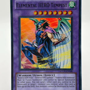 LCGX-EN048 Elemental Hero Tempest Super Rare 1st Edition NM Yugioh Card FRENLY BRICKS - Open 7 Days