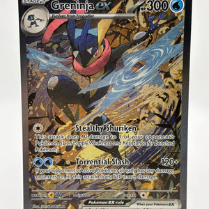 Greninja EX SVP132 Promo Card Holo - Frogadier and Froakie Cosmo Foil NM FRENLY BRICKS - Open 7 Days