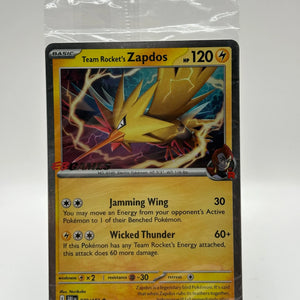 EB Games Team Rocket’s Zapdos 070/182 Destined Rivals Stamped Promo SEALED FRENLY BRICKS - Open 7 Days