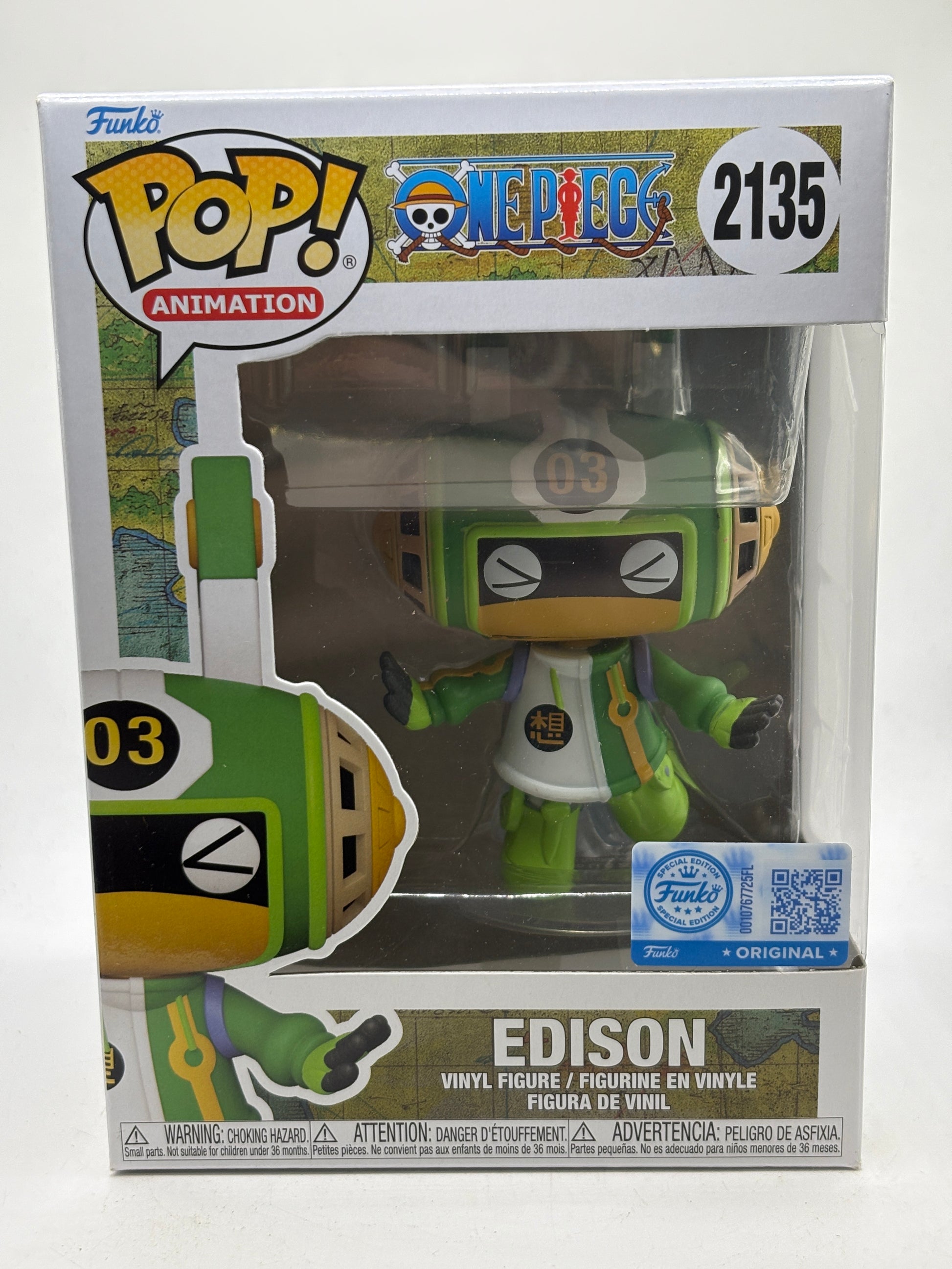 Funko POP! Animation One Piece #2135 Edison Vinyl Figure image 1