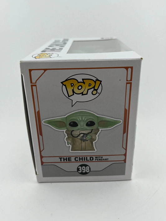 Funko POP! Star Wars The Mandalorian The Child with Pendant #398 NYCC Exclusive FRENLY BRICKS - Open 7 Days