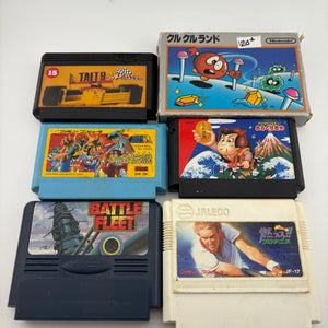 Famicom NES Japan Video Game Cartridge Lot - Battle Fleet / Taito Racing + more FRENLY BRICKS - Open 7 Days