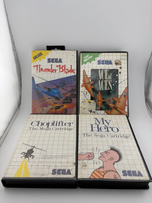 Vintage SEGA Video Game Lot - Ace of Aces / Thunder Blade + more FRENLY BRICKS - Open 7 Days