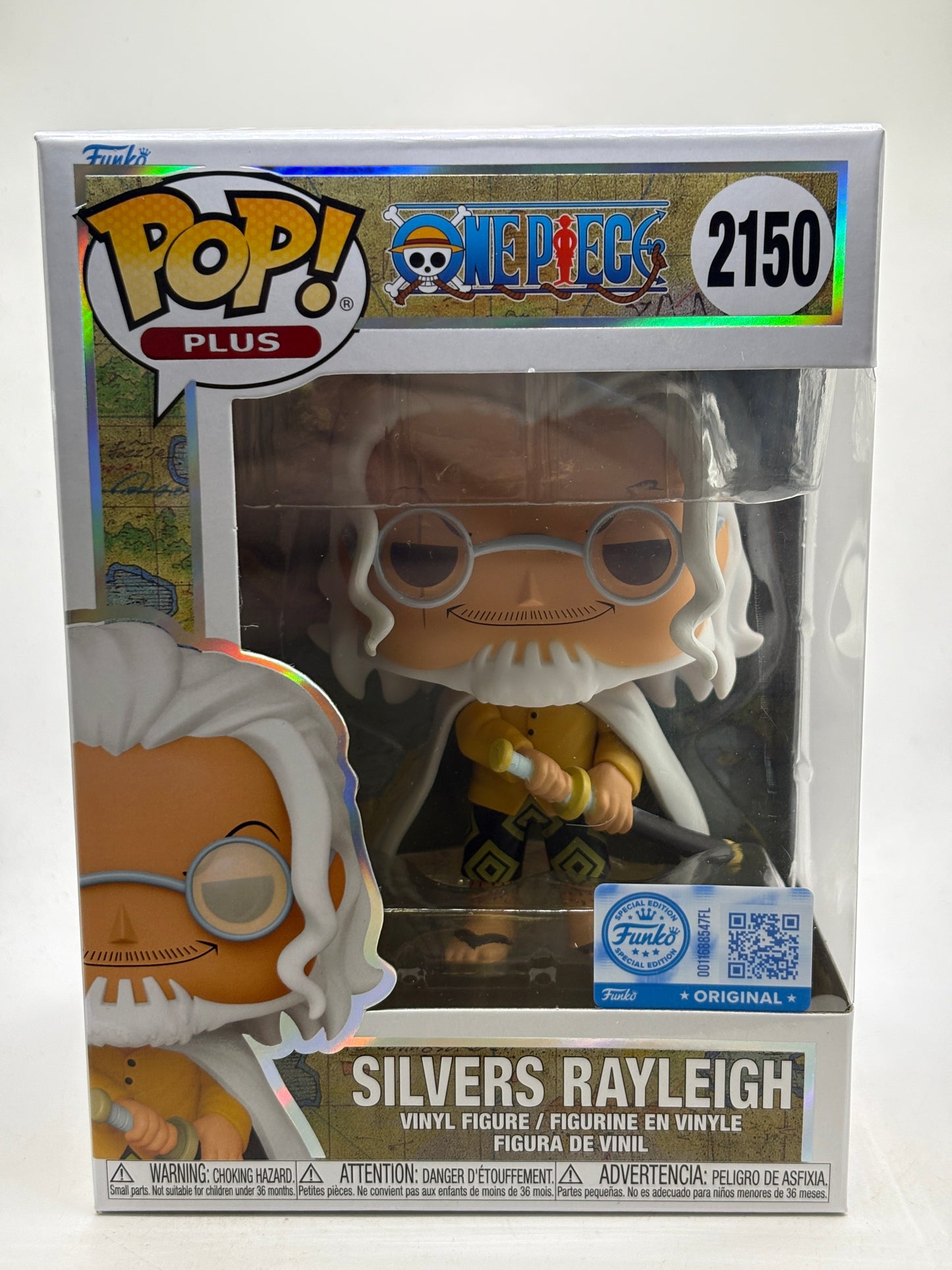 Funko POP! Plus One Piece #2150 Silvers Rayleigh Vinyl Figure (1)