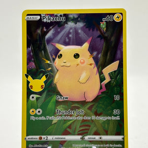 Pokemon TCG Celebrations 25th - Pikachu Full Art 005/025 NM FRENLY BRICKS - Open 7 Days