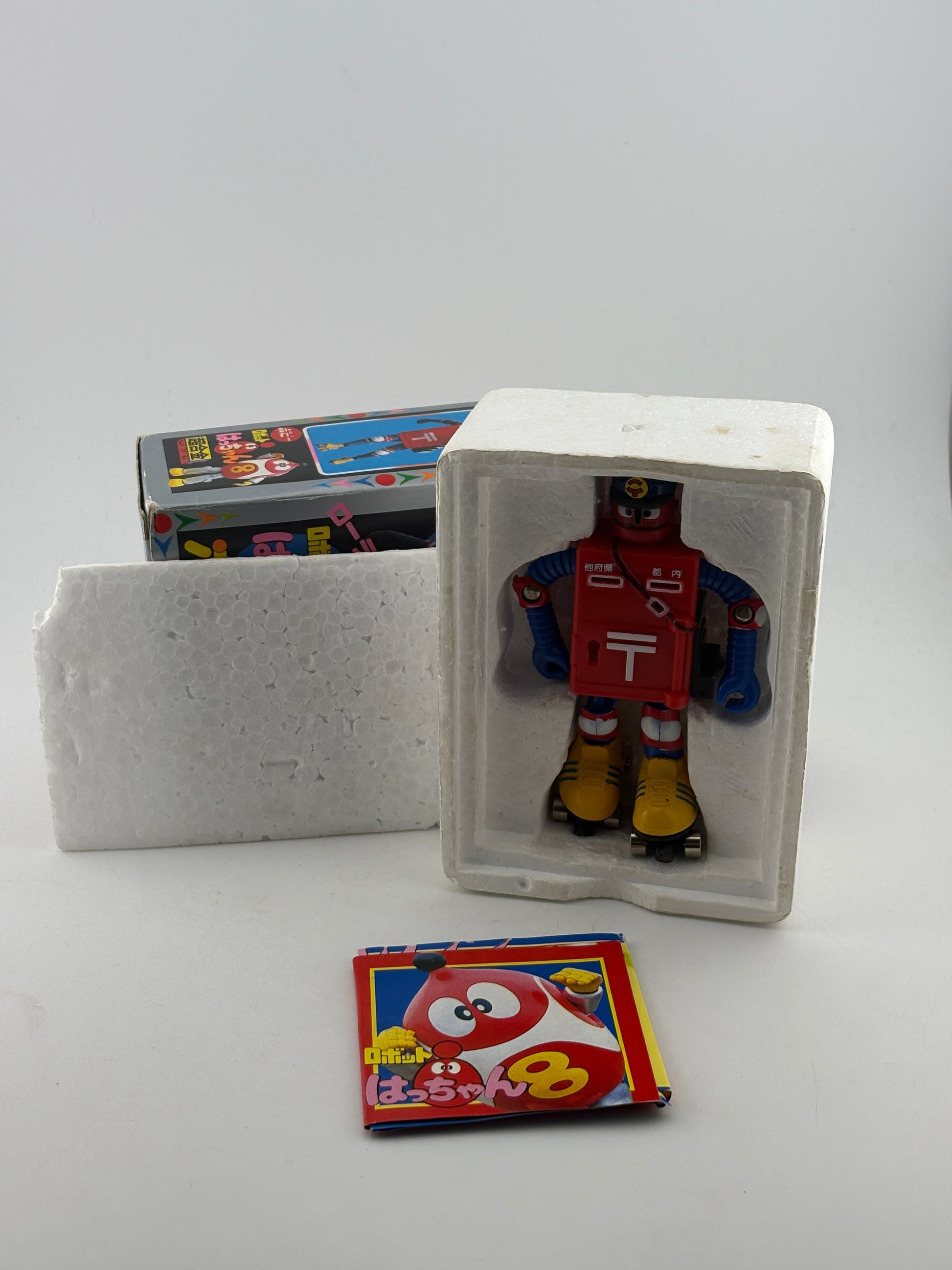 BANDAI POPY Chogokin GB-64 ROBOT 8-CHAN ROBOCON - Posutora The Postman FRENLY BRICKS - Open 7 Days