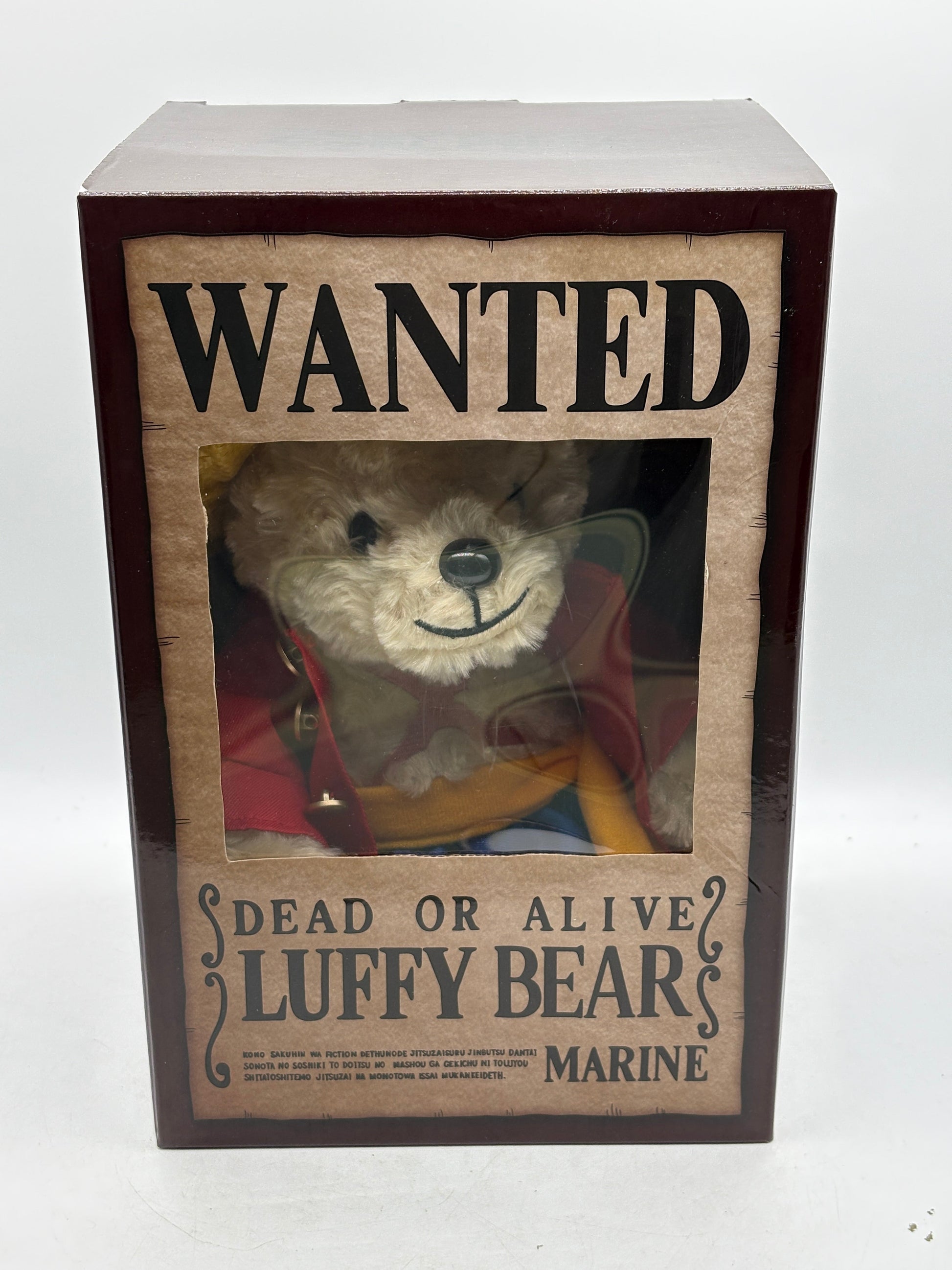 One Piace Monkey D Luffy. Bear Plush Doll Height 8.6 inch FRENLY BRICKS - Open 7 Days