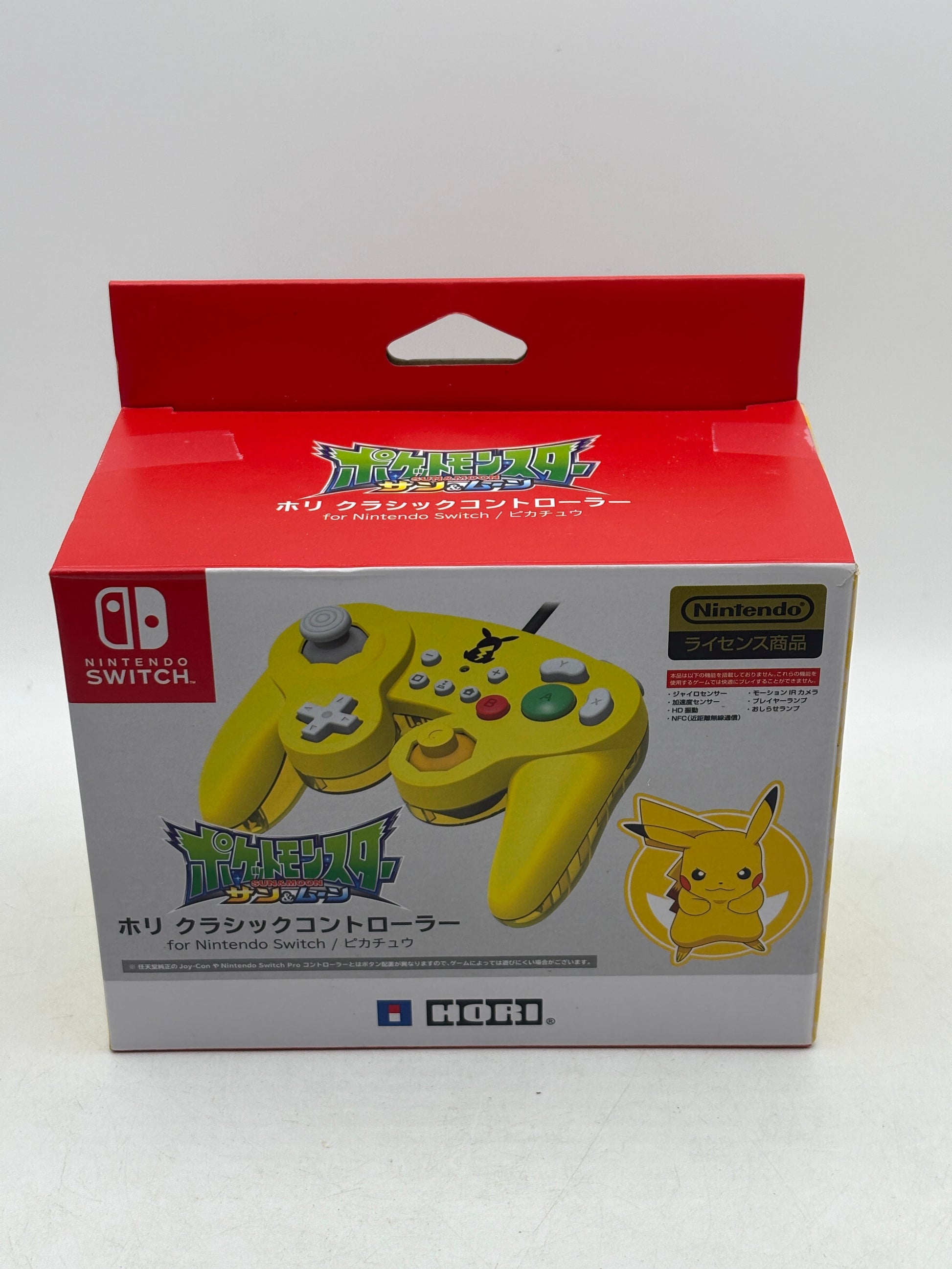 Nintendo Pokemon Pikachu Hori Classic Controller  Switch NEW FRENLY BRICKS - Open 7 Days