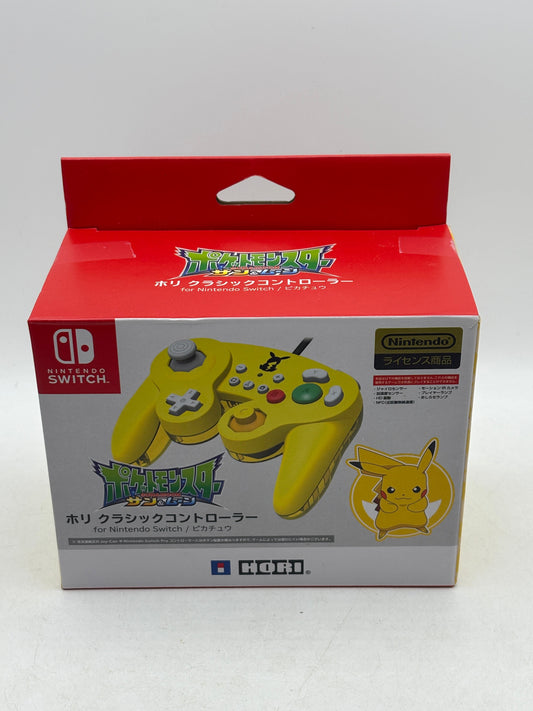 Nintendo Pokemon Pikachu Hori Classic Controller  Switch NEW FRENLY BRICKS - Open 7 Days