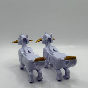 Power Rangers Ninja Steel DX Megazord Kodiak Wolf White Dog Zord x 2 Loose FRENLY BRICKS - Open 7 Days