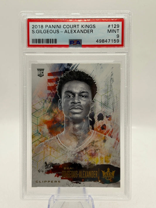 2018 Panini Court Kings #129 Shai Gilgeous-Alexander PSA 9 Mint FRENLY BRICKS - Open 7 Days