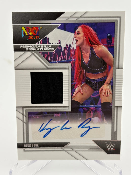 2022 Panini WWE NXT Memorabilia Signatures #MSKLR Alba Fyre Auto /99 FRENLY BRICKS - Open 7 Days