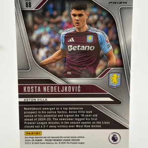 2024-25 Prizm EPL KOSTA NEDELJKOVIC Rookie Choice Tiger Stripe #68 FRENLY BRICKS - Open 7 Days
