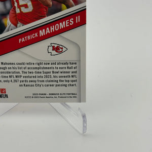 2023 Donruss Elite #83 Patrick Mahomes II Refractor FRENLY BRICKS - Open 7 Days