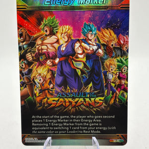 Energy Marker Assault of the Saiyans M-20 (Silver) Holo Prismatic Clash FRENLY BRICKS - Open 7 Days