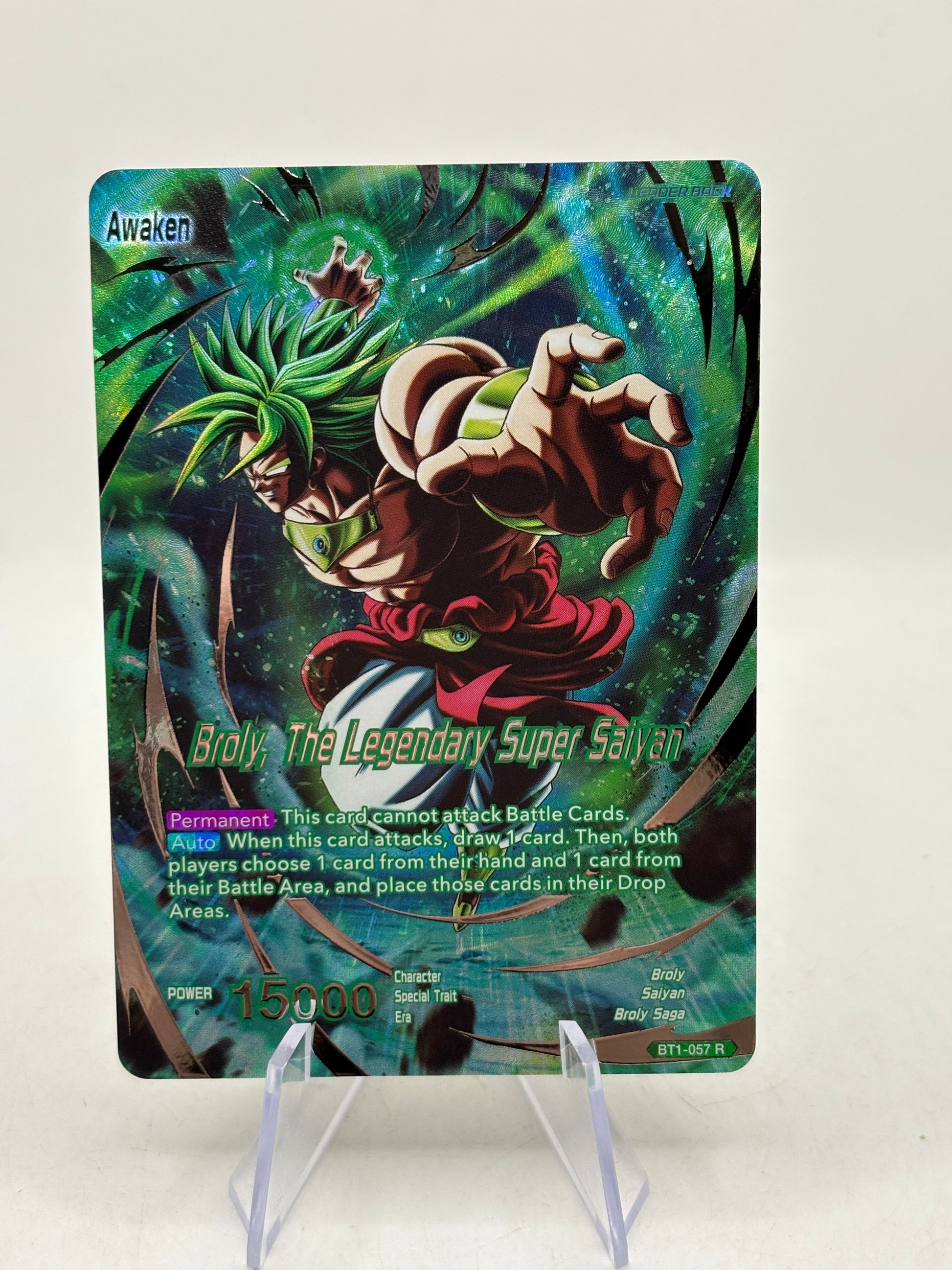 DBS Masters Broly, The Legendary Super Saiyan BT1-057 R Alt Art Collectors FRENLY BRICKS - Open 7 Days