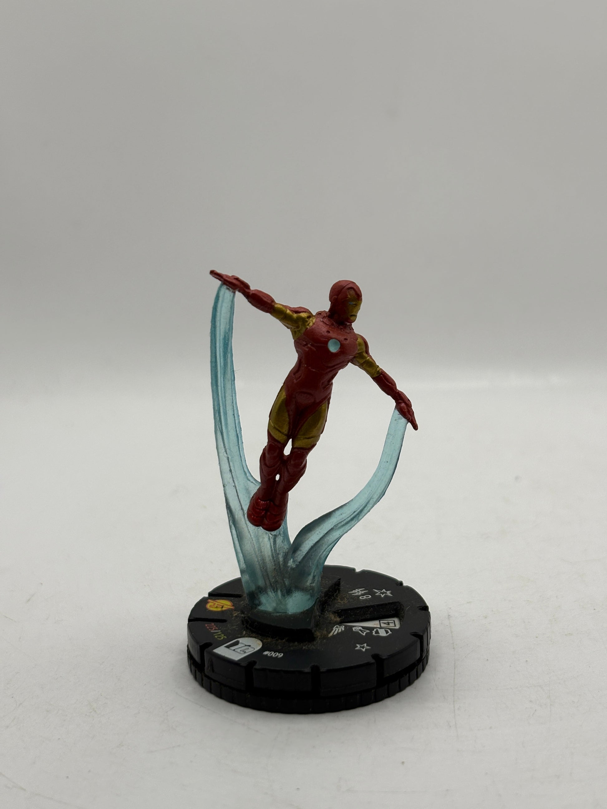 Marvel HeroClix 10th Anniversary- Iron Man #009 Figure Loose (1) FRENLY BRICKS - Open 7 Days