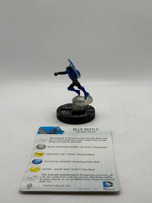 DC HeroClix - 10th Anniversary Blue Beetle #009 Figure Loose with Card (2) FRENLY BRICKS - Open 7 Days