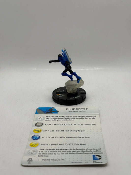 DC HeroClix - 10th Anniversary Blue Beetle #009 Figure Loose with Card (4) FRENLY BRICKS - Open 7 Days