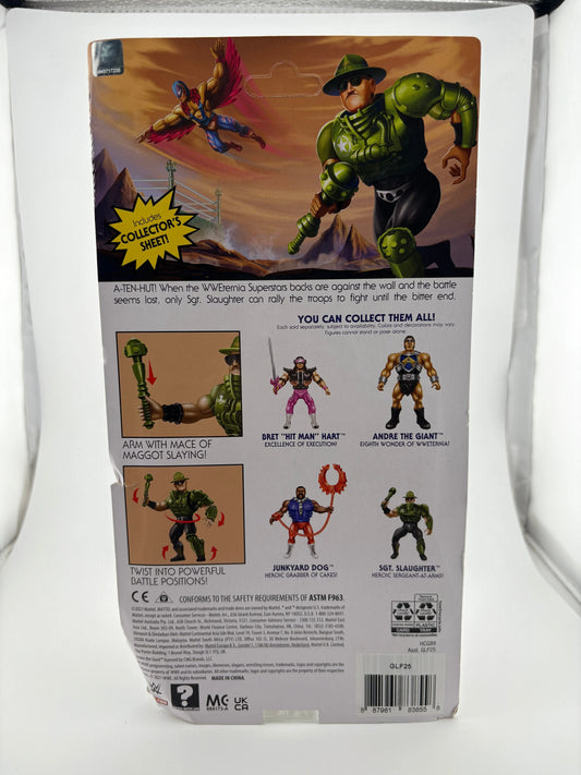 Masters of the WWE Universe Origins Sgt. Slaughter Wave 7 MOTU Action Figure FRENLY BRICKS - Open 7 Days
