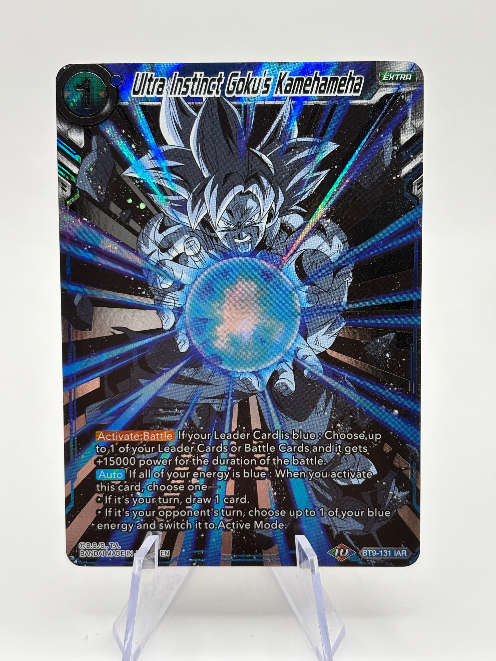 Dragon Ball Super Masters - Ultra Instinct Goku's Kamehameha BT9-131 IAR NM FRENLY BRICKS - Open 7 Days