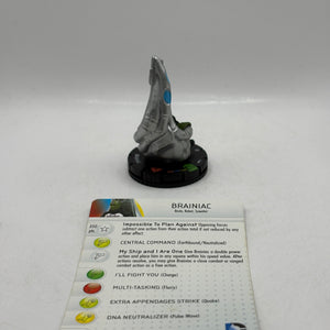 DC HeroClix 10th Anniversary- Brainiac Figure with Card Loose FRENLY BRICKS - Open 7 Days