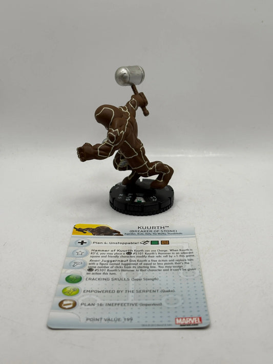 Marvel HeroClix - Rare Kuurath Figure #026 Loose with Card FRENLY BRICKS - Open 7 Days
