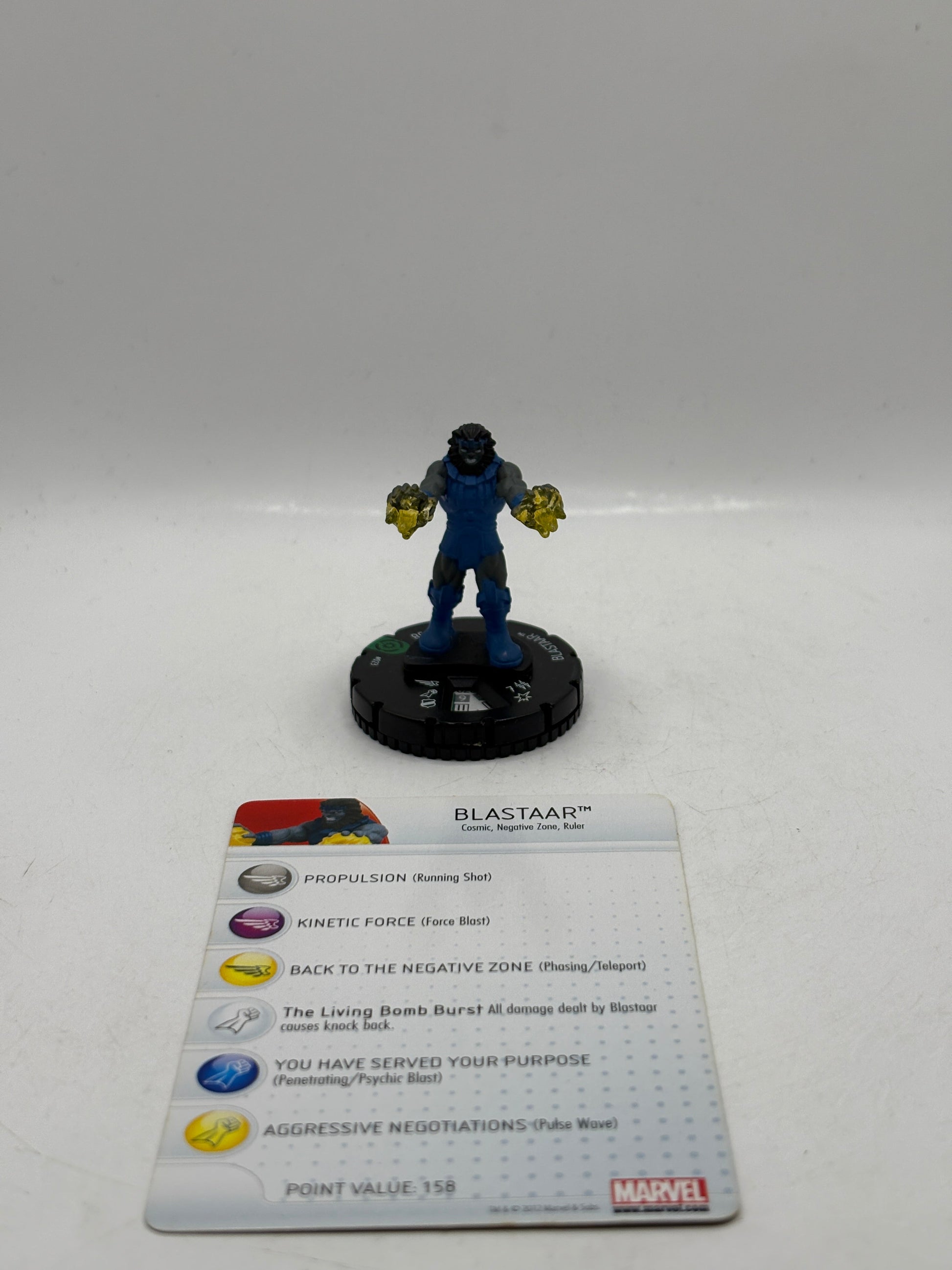 Heroclix Marvel Galactic Guardians BLASTAAR #023 with Card FRENLY BRICKS - Open 7 Days