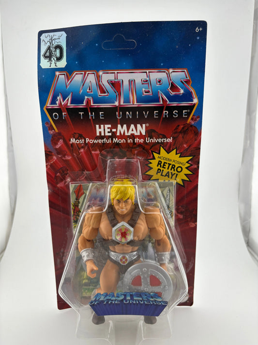 2022 Masters of the Universe 40th Anniversary He-Man Figure FRENLY BRICKS - Open 7 Days