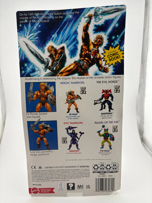 2022 Masters of the Universe 40th Anniversary He-Man Figure FRENLY BRICKS - Open 7 Days