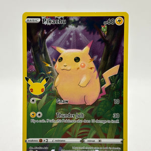 Pokemon TCG 25th Celebrations - Pikachu 005/025 Full Art Rare LP+ FRENLY BRICKS - Open 7 Days