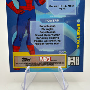 Spider-Man- 2025 Topps Finest X-Men '97 #52- GOLD 35/50 FRENLY BRICKS - Open 7 Days