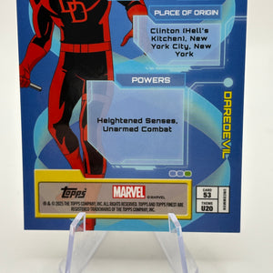 2025 Topps Finest Marvel X-Men ‘97 Daredevil Gold Refractor /50 #53 FRENLY BRICKS - Open 7 Days
