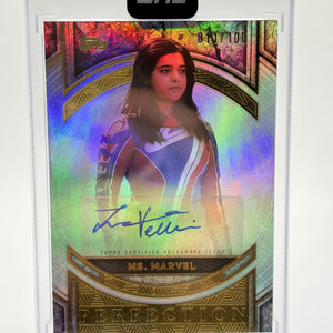 2025 Topps Marvel the Collector Perfection /100 Ms. Marvel Iman Vellani Auto FRENLY BRICKS - Open 7 Days