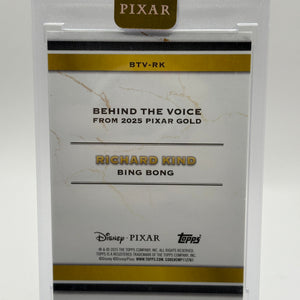 2025 Pixar Gold #BTV-RK Bing Bong Richard Kind Behind The Voice /25 Encased FRENLY BRICKS - Open 7 Days