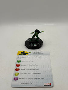 HeroClix Marvel Gamora #033 with Card Loose Figure