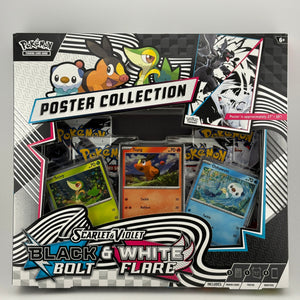 Pokemon TCG Scarlet Violet Black Bolt White Flare Poster Collection Sealed FRENLY BRICKS - Open 7 Days