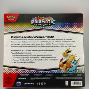 Pokemon TCG Scarlet Violet Prismatic Evolutions Poster Collection Sealed FRENLY BRICKS - Open 7 Days