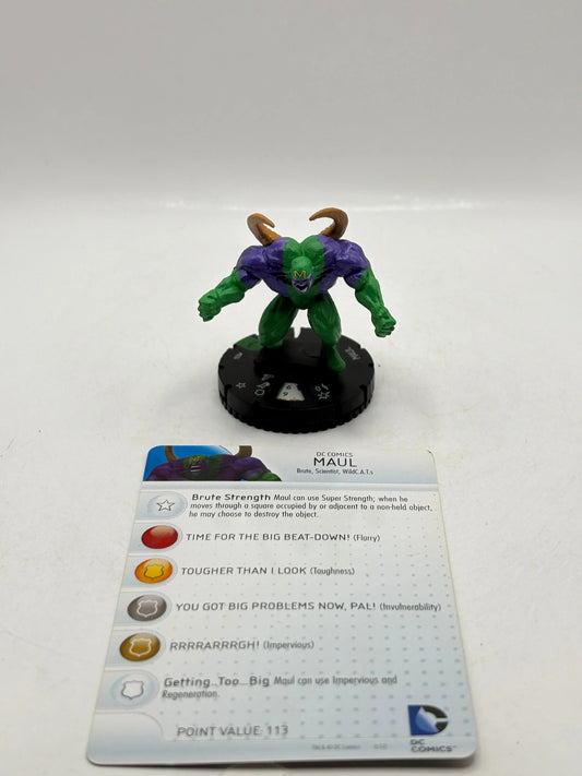 HeroClix DC Comics Maul #024 Loose Figure with Card FRENLY BRICKS - Open 7 Days