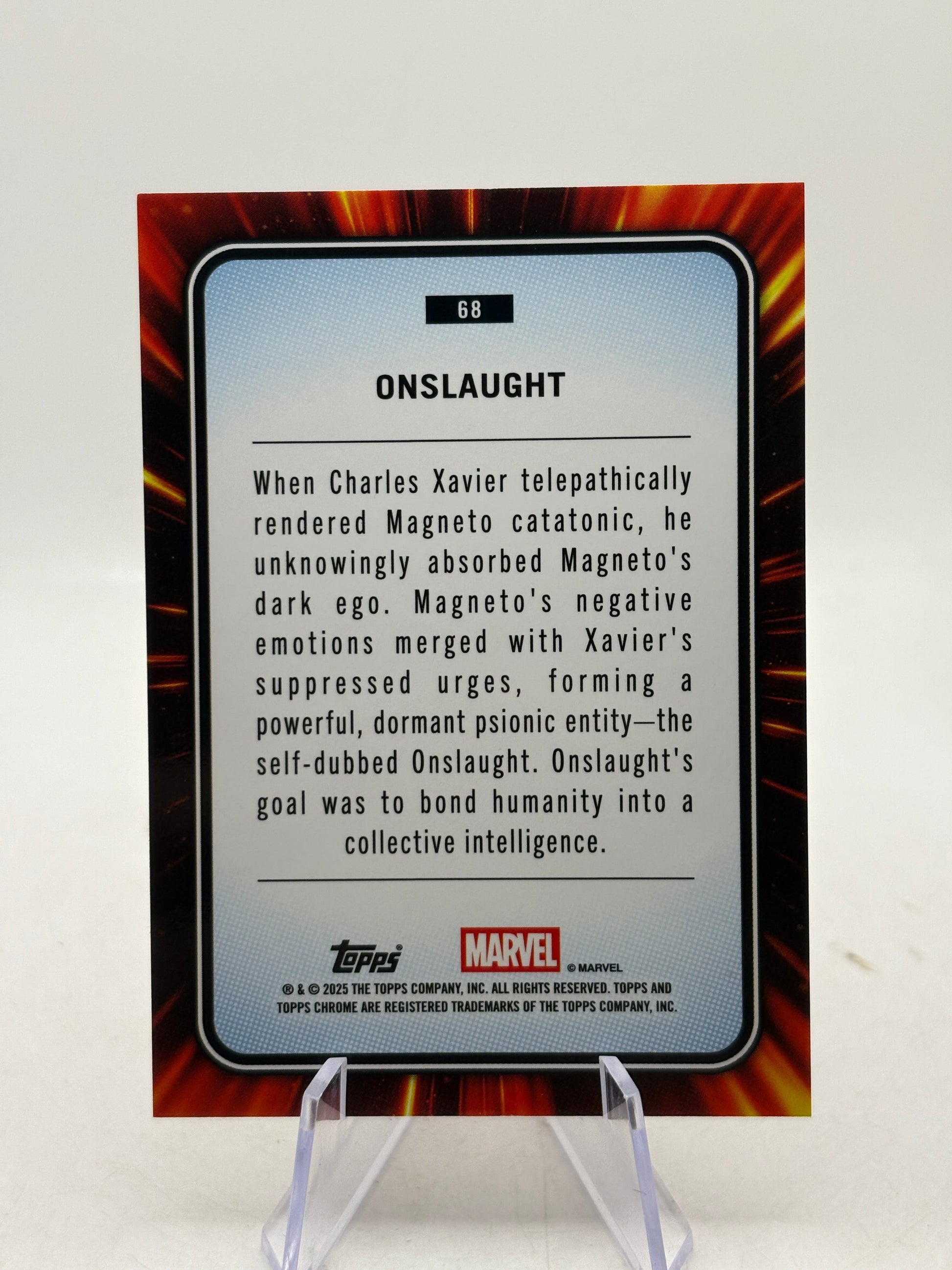 2025 Topps Chrome Marvel Onslaught Blue & Red Spider Web Refractor /62 FRENLY BRICKS - Open 7 Days